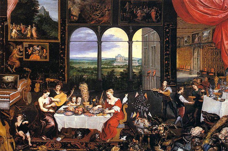 Jan Brueghel The Elder The Senses of Hearing Touch and Taste